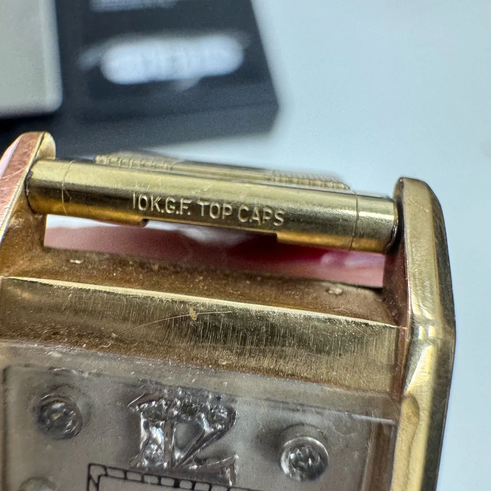 Longines 14K Gold Rectangular Watch - Picture 7 of 16